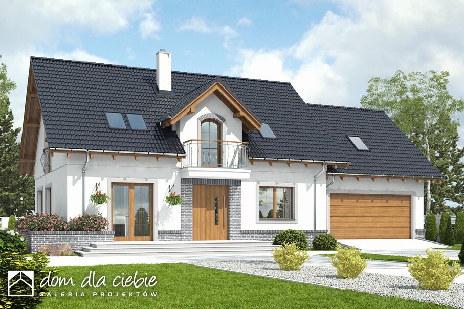 budowa domu Dom Dla Ciebie 10 z garażem 2-st. [A1] - New-House