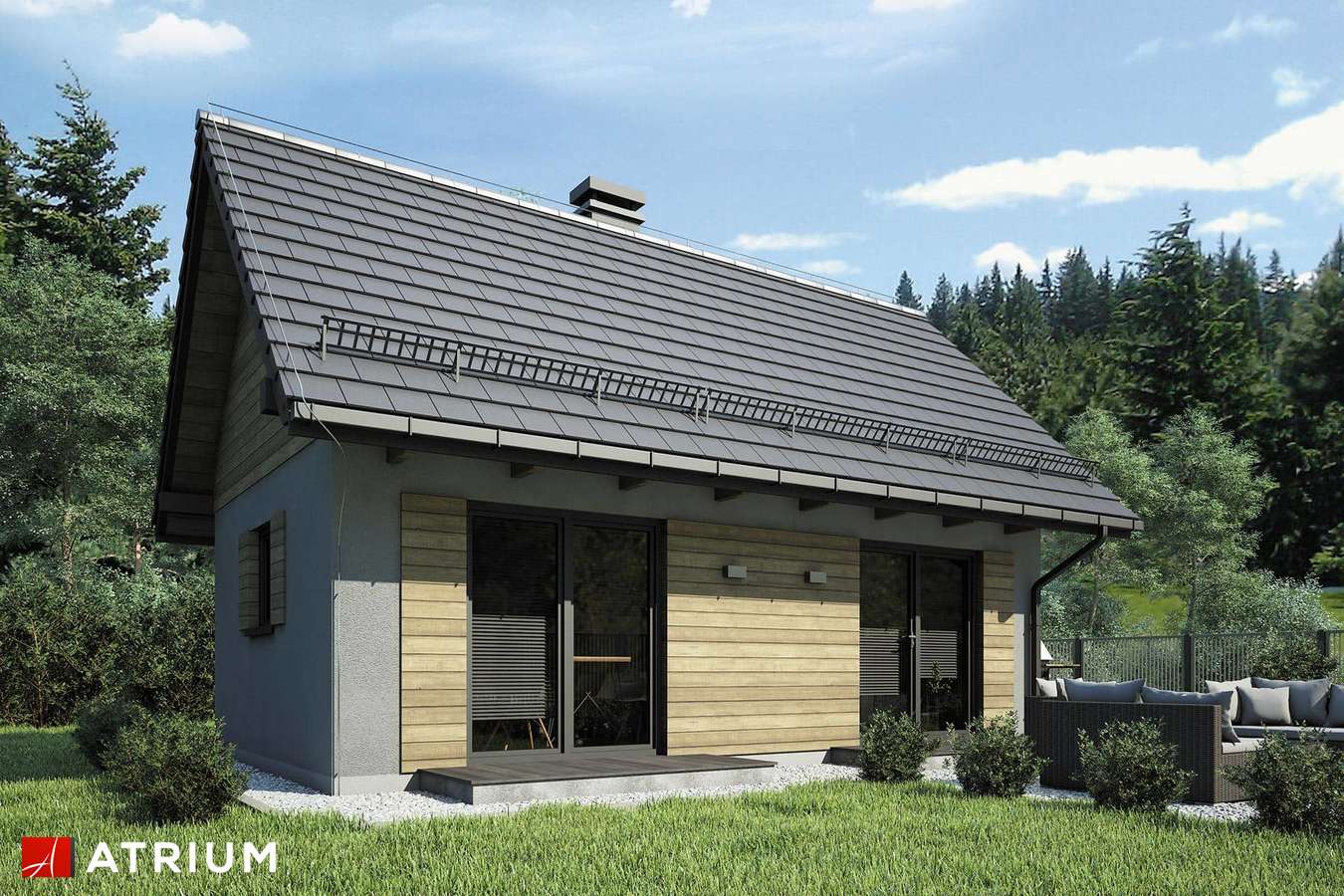 budowa domu Punto III (odbicie lustrzane) - New-House