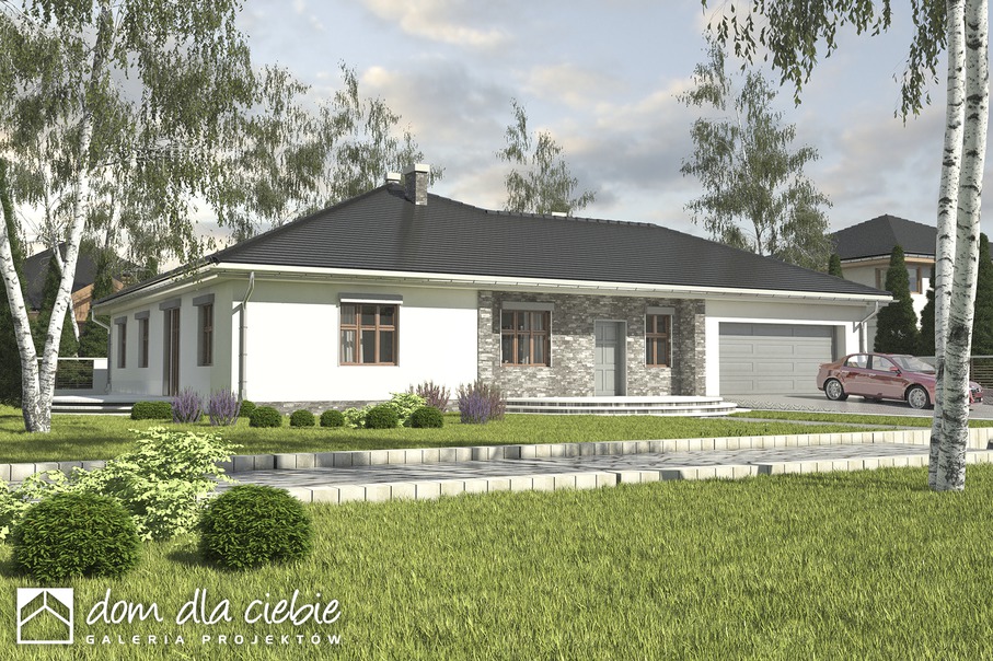 budowa domu Helenka II z garażem 2-st. [A] - New-House