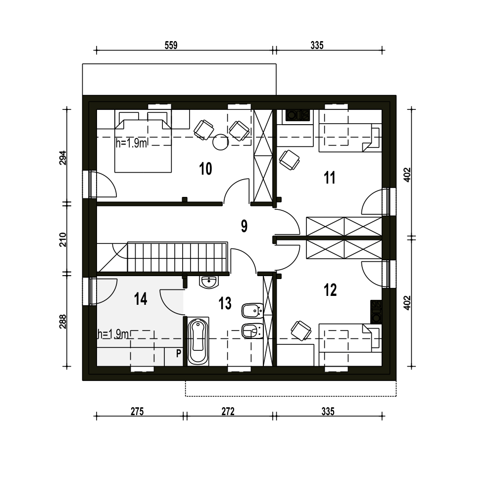 Sosnówka bez garażu [B] - miniatura 10