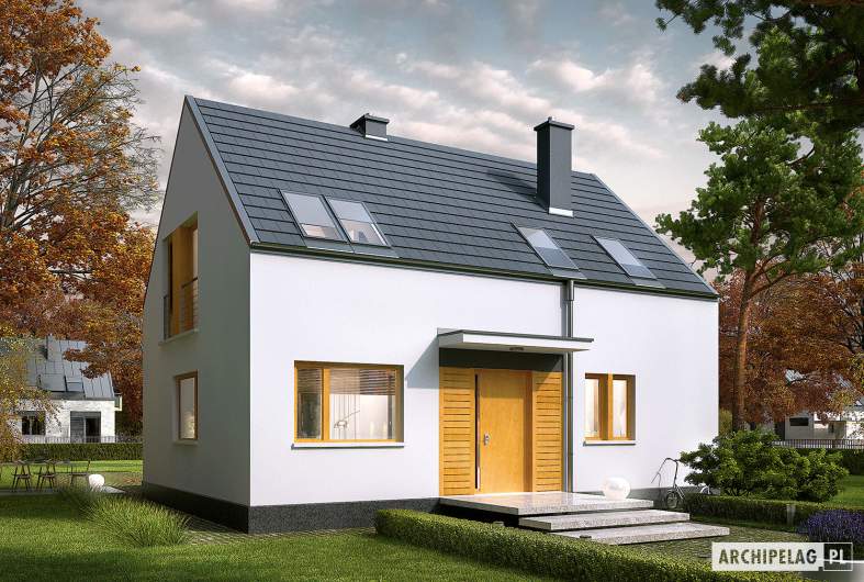 budowa domu E12 MULTI-COMFORT (odbicie lustrzane) - New-House