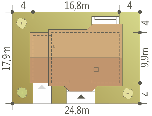 Julek PS z garażem 1-st. [A] (odbicie lustrzane) - miniatura 9