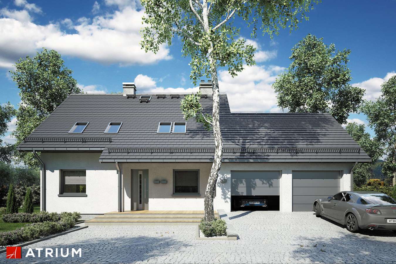 budowa domu Kombi Plus (odbicie lustrzane) - New-House