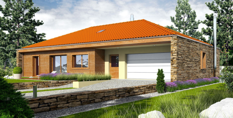 budowa domu EX 8 G2 (wersja D) ENERGO PLUS (odbicie lustrzane) - New-House