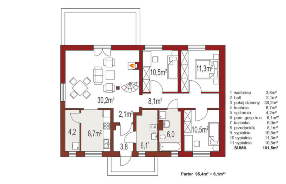Gienia A PS (parterowy) - miniatura 3
