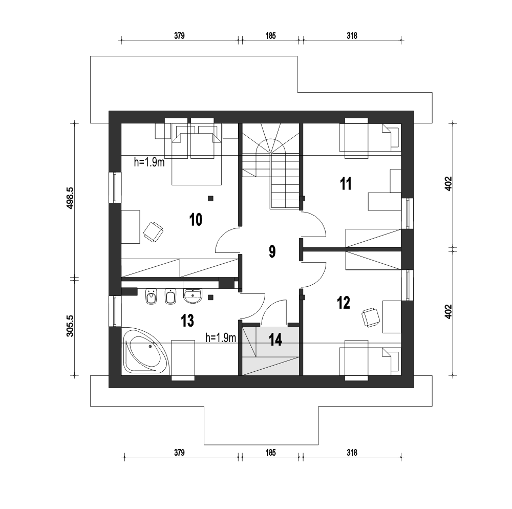 Gajówka bez garażu [B] - miniatura 9