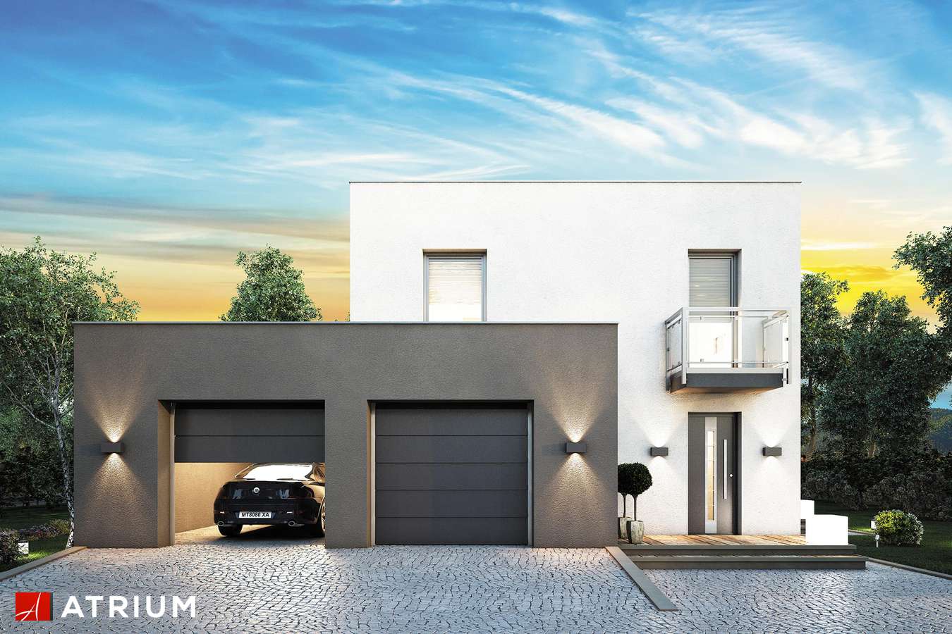budowa domu Paros odbicie lustrzane - New-House