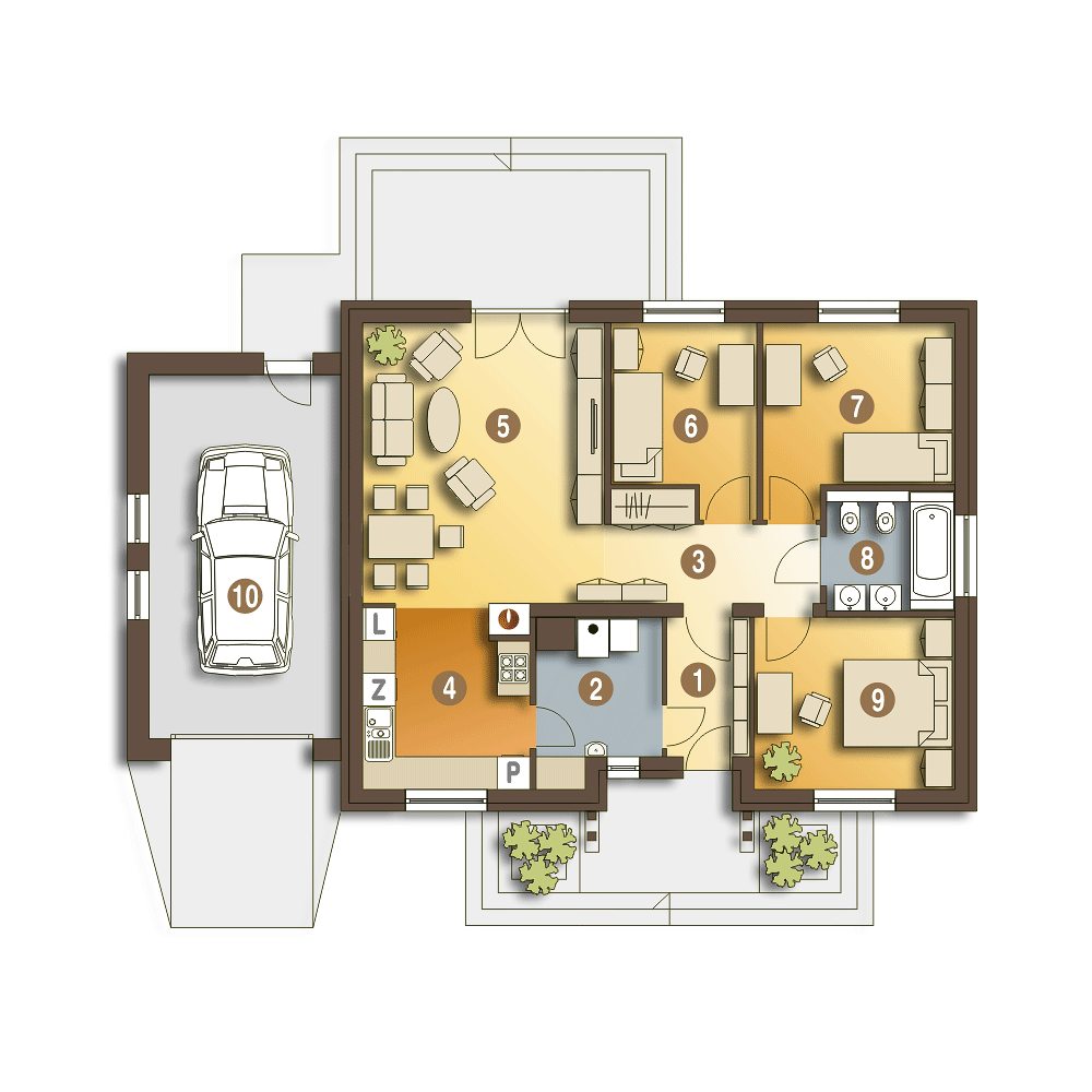 Ares z garażem 1-st. [A] - miniatura 8