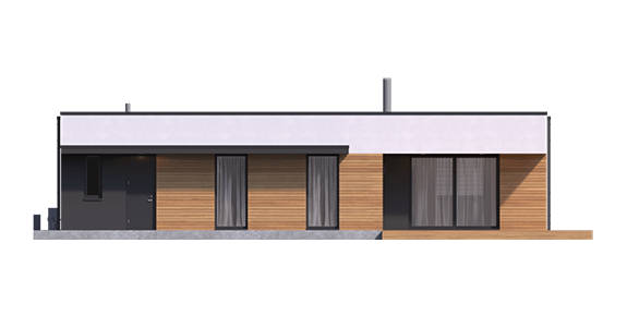budowa domu Mini 1 G1 MODERN PLUS (odbicie lustrzane) - New-House