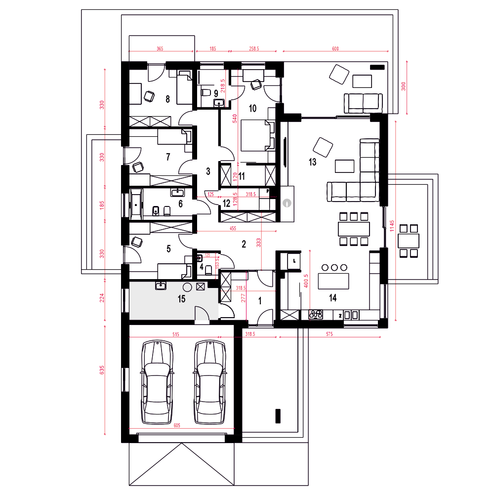 Czarnuszka z garażem 2-st. [A] - miniatura 9