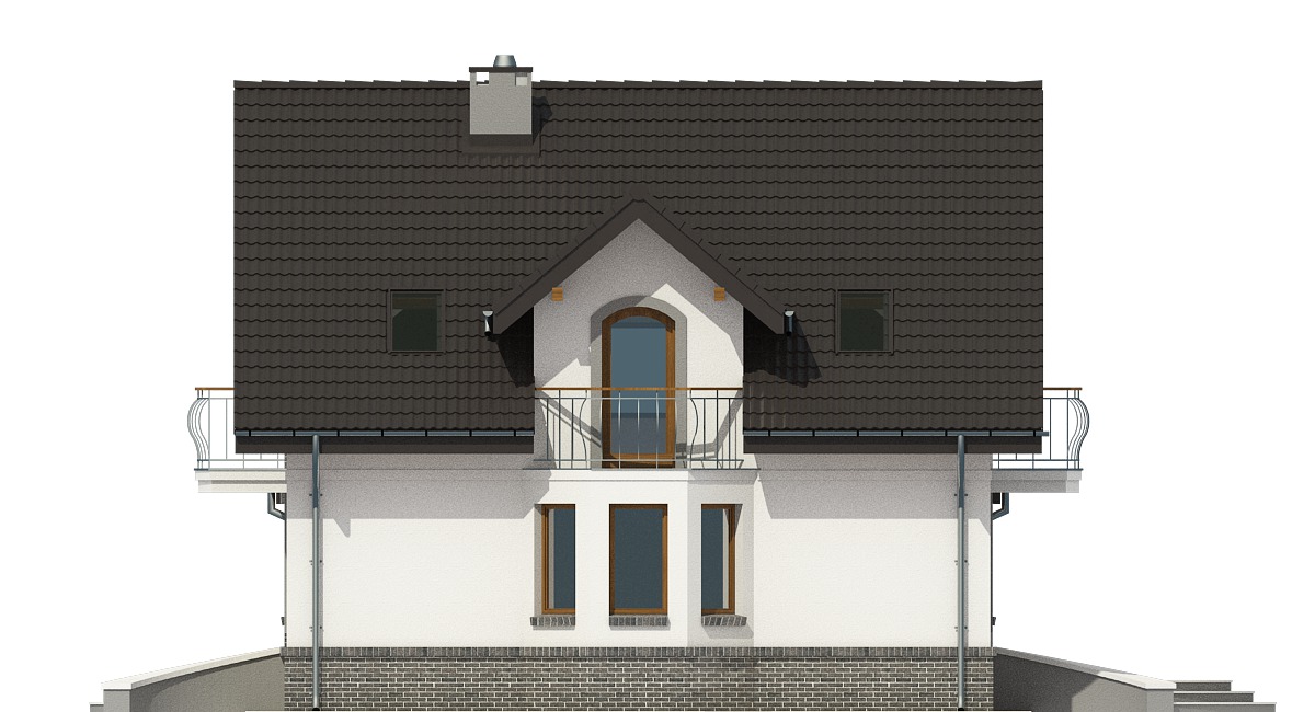 Dom Dla Ciebie 4 z garażem 1-st. [A] (odbicie lustrzane) - miniatura 3