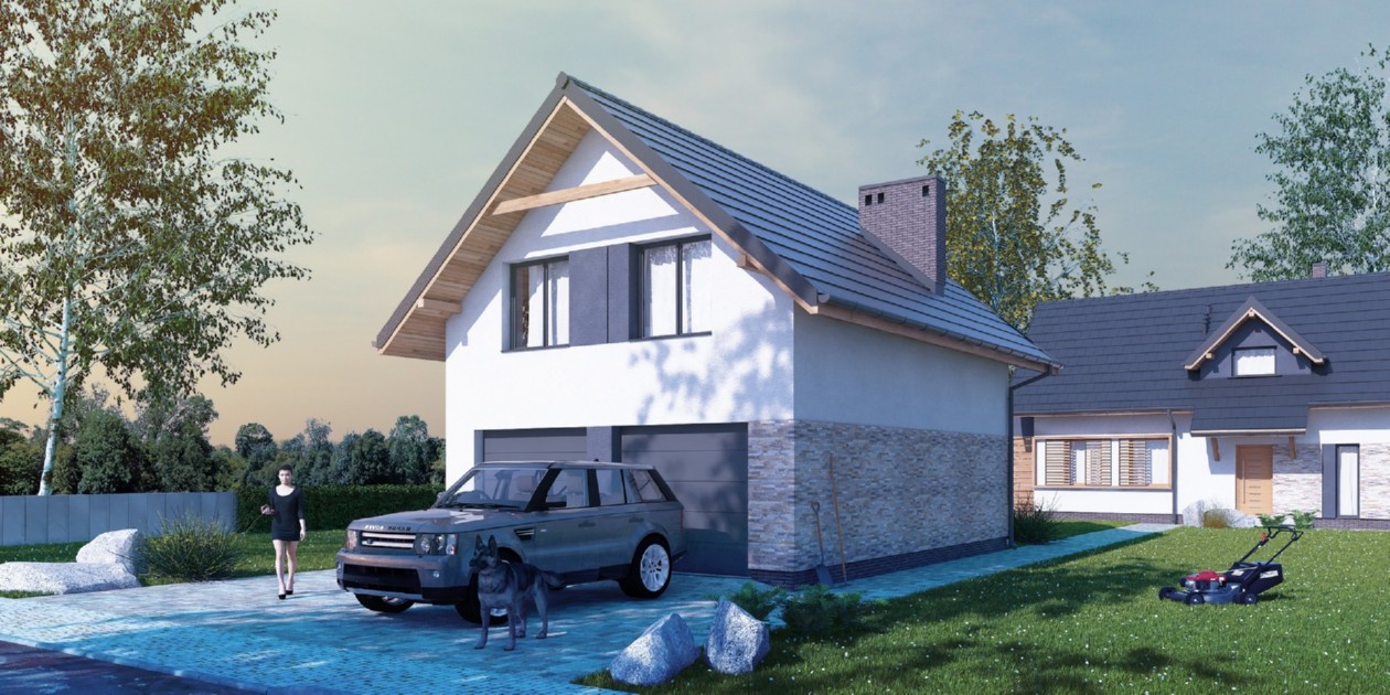budowa domu Vehiculum I G2 (Odbicie lustrzane) - New-House