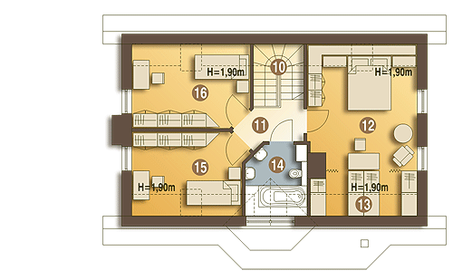 Agatka II styl bez garażu [B] - miniatura 9