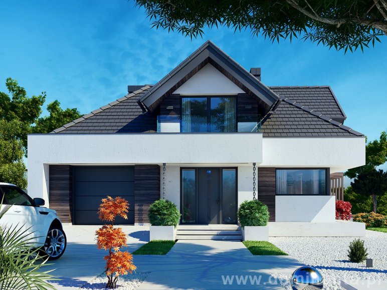 budowa domu OPAŁEK X (Odbicie lustrzane) - New-House