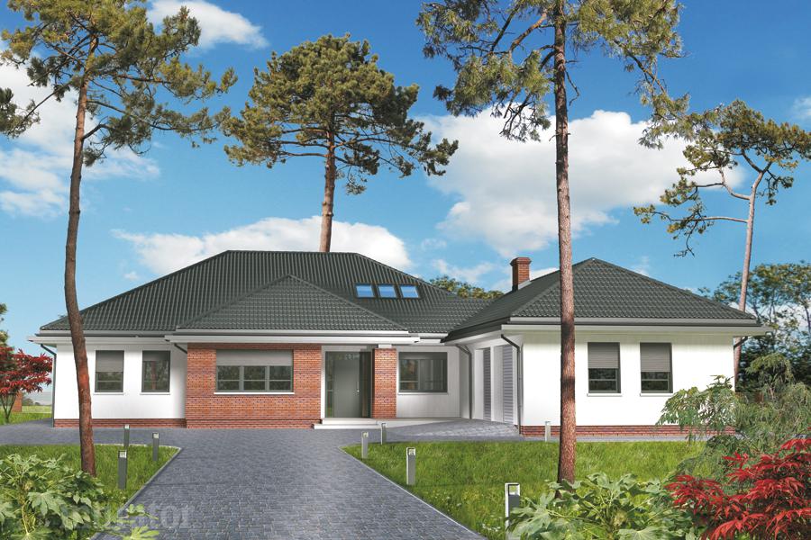 budowa domu Wokół kominka (etap II) (z wentylacją mechaniczną i rekuperacją) M113 - New-House