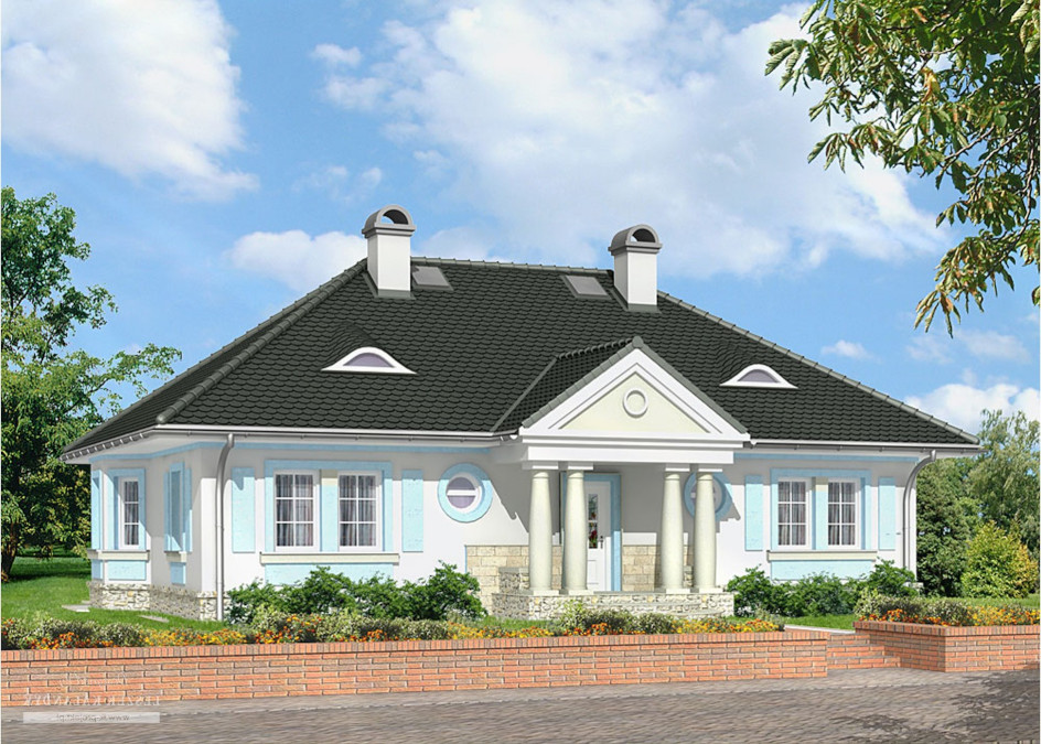 Budowa domu LK&341 (odbicie lustrzane) z New-House