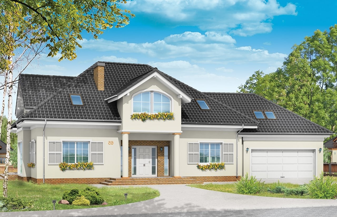 budowa domu dom z komumnami z new house