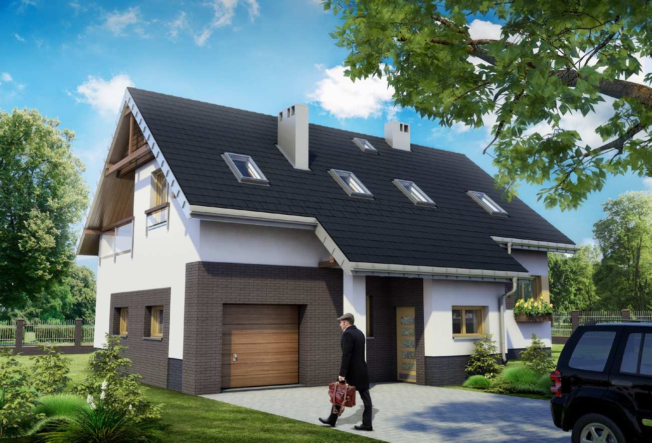 budowa domu Skarabeusz Polo (odbicie lustrzane) - New-House