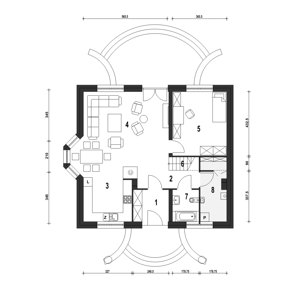 Dom dla Ciebie 1 w3 bez garażu [B] - miniatura 8