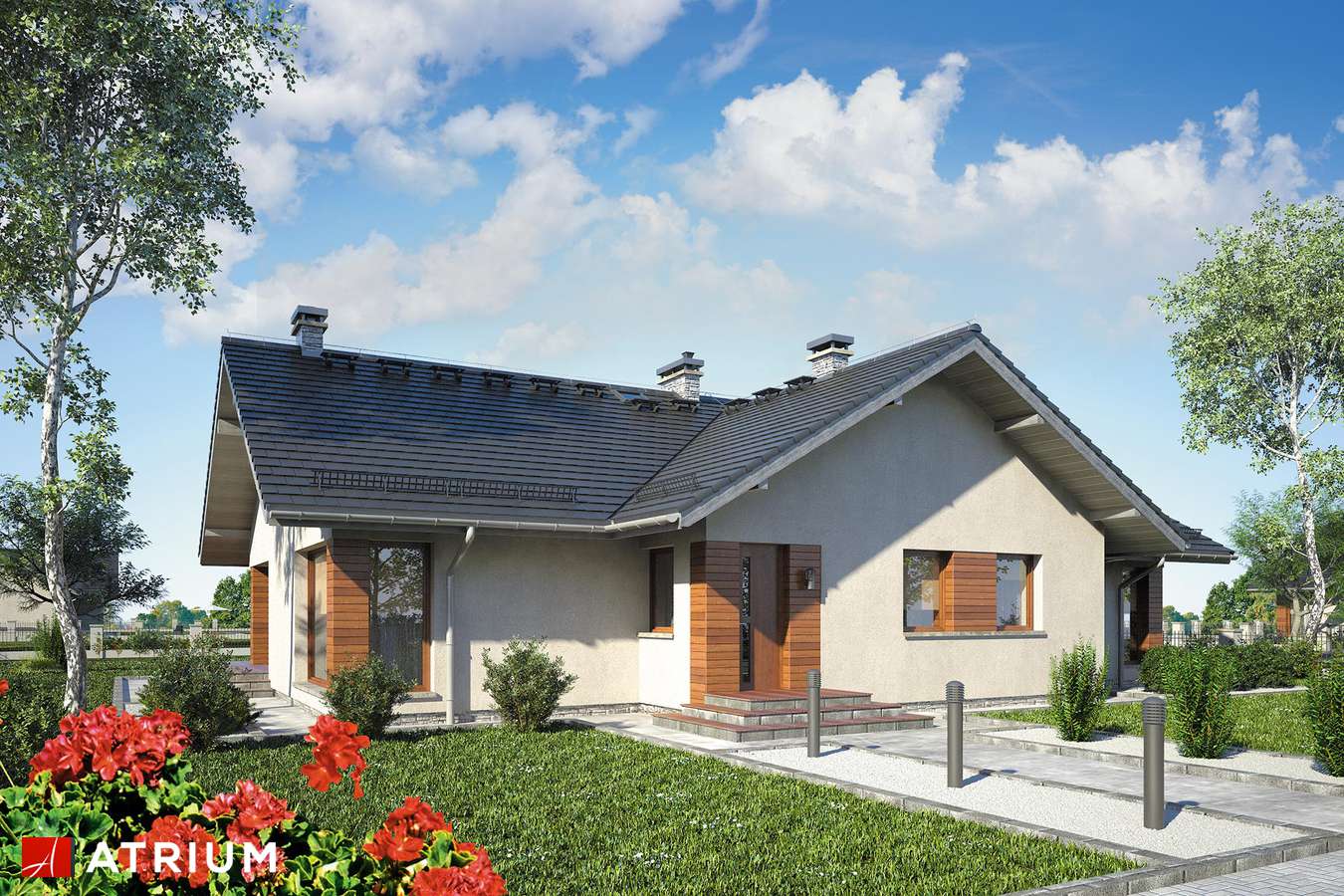 budowa domu Riwiera (odbicie lustrzane) - New-House