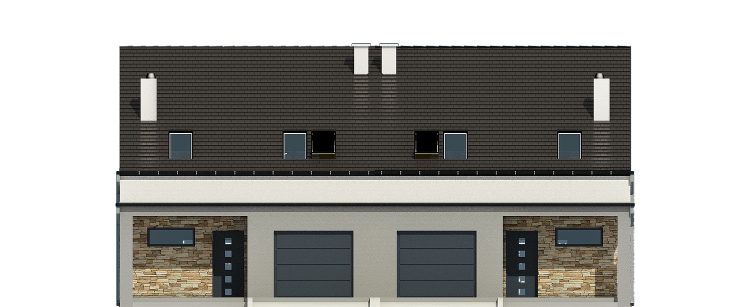 Mazurek z garażem 1-st. bliźniak [A-BL1] - miniatura 2