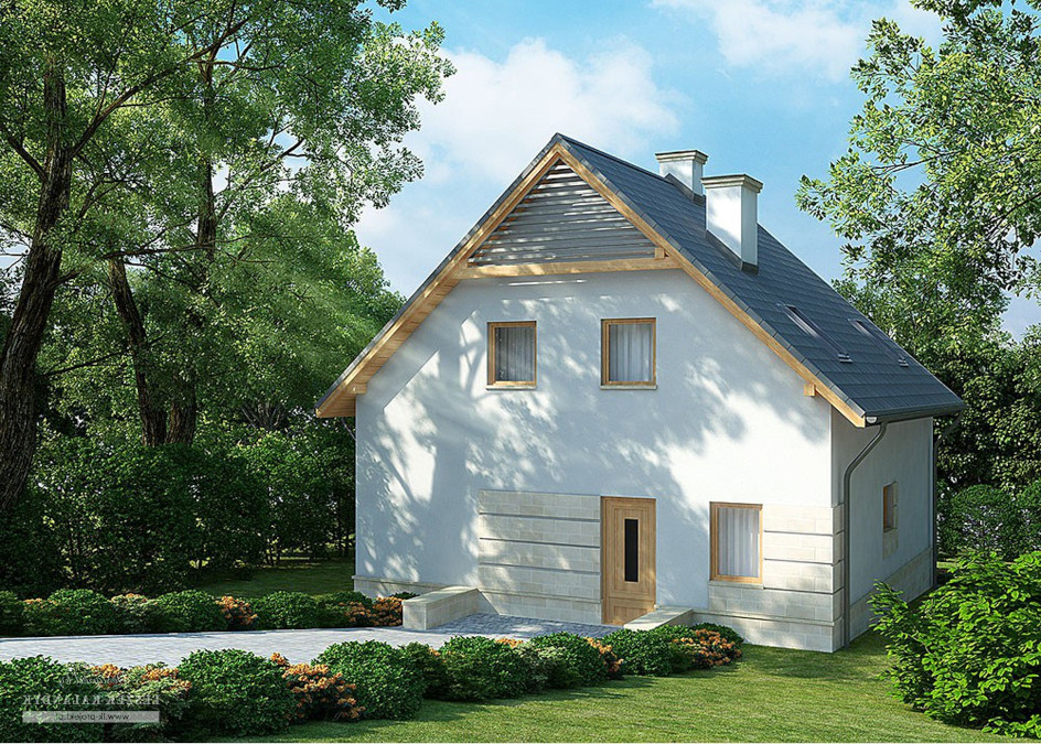 Budowa domu LK&1053 (odbicie lustrzane) z New-House