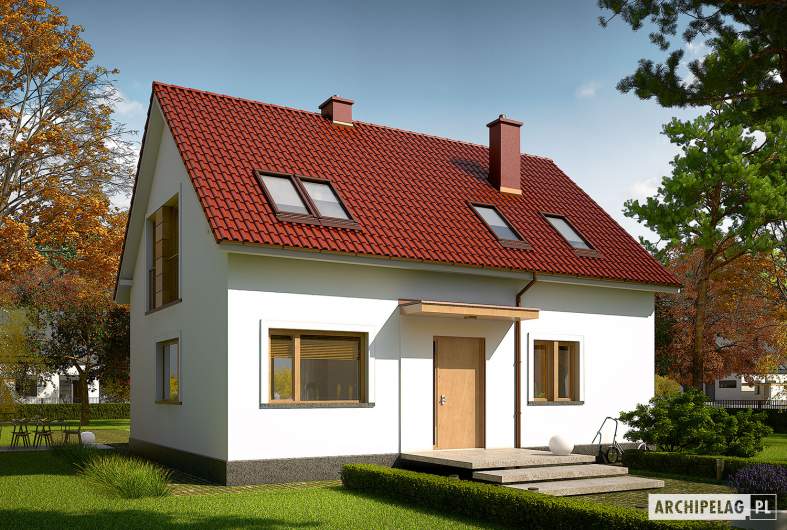 budowa domu E12 II ECONOMIC (odbicie lustrzane) - New-House