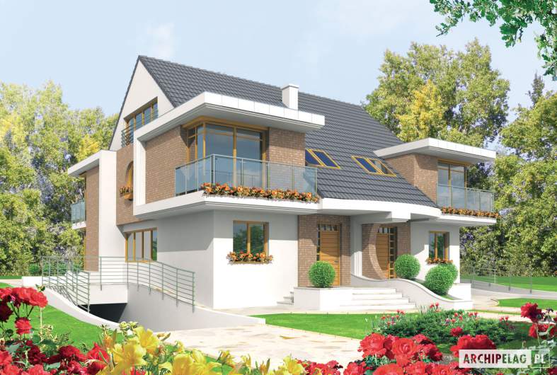 budowa domu Błażej G2 (bliźniak) (odbicie lustrzane) - New-House