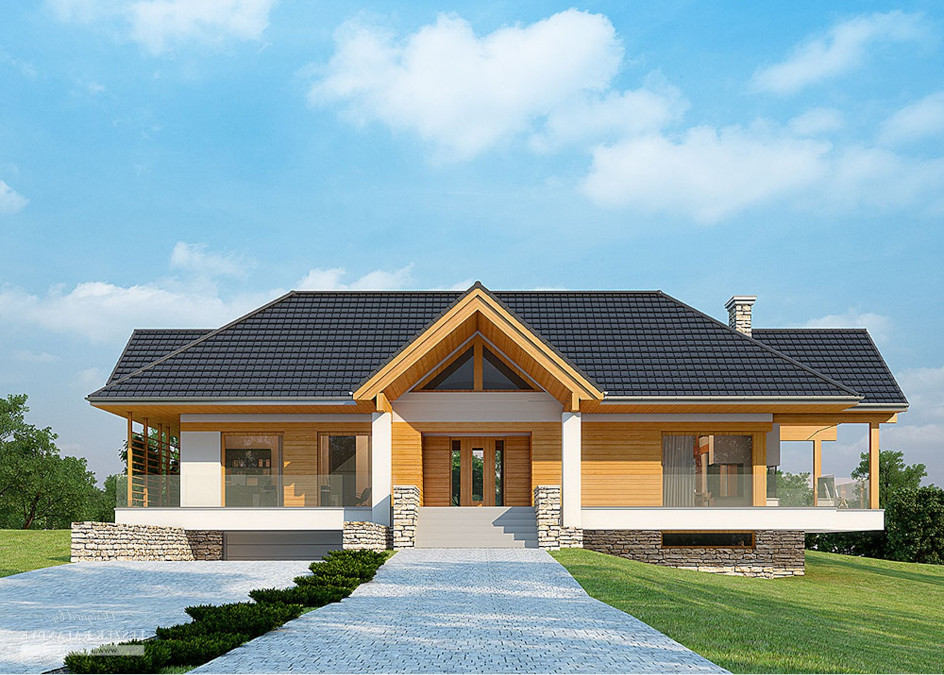Budowa domu LK&1116 (odbicie lustrzane) z New-House