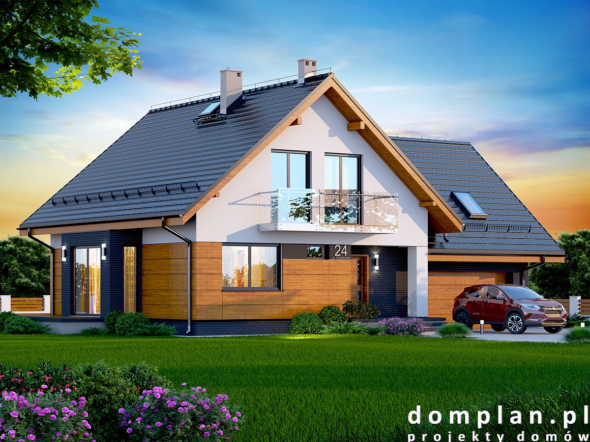 budowa domu NOELIA BIS 2M Z WYKUSZEM - New-House