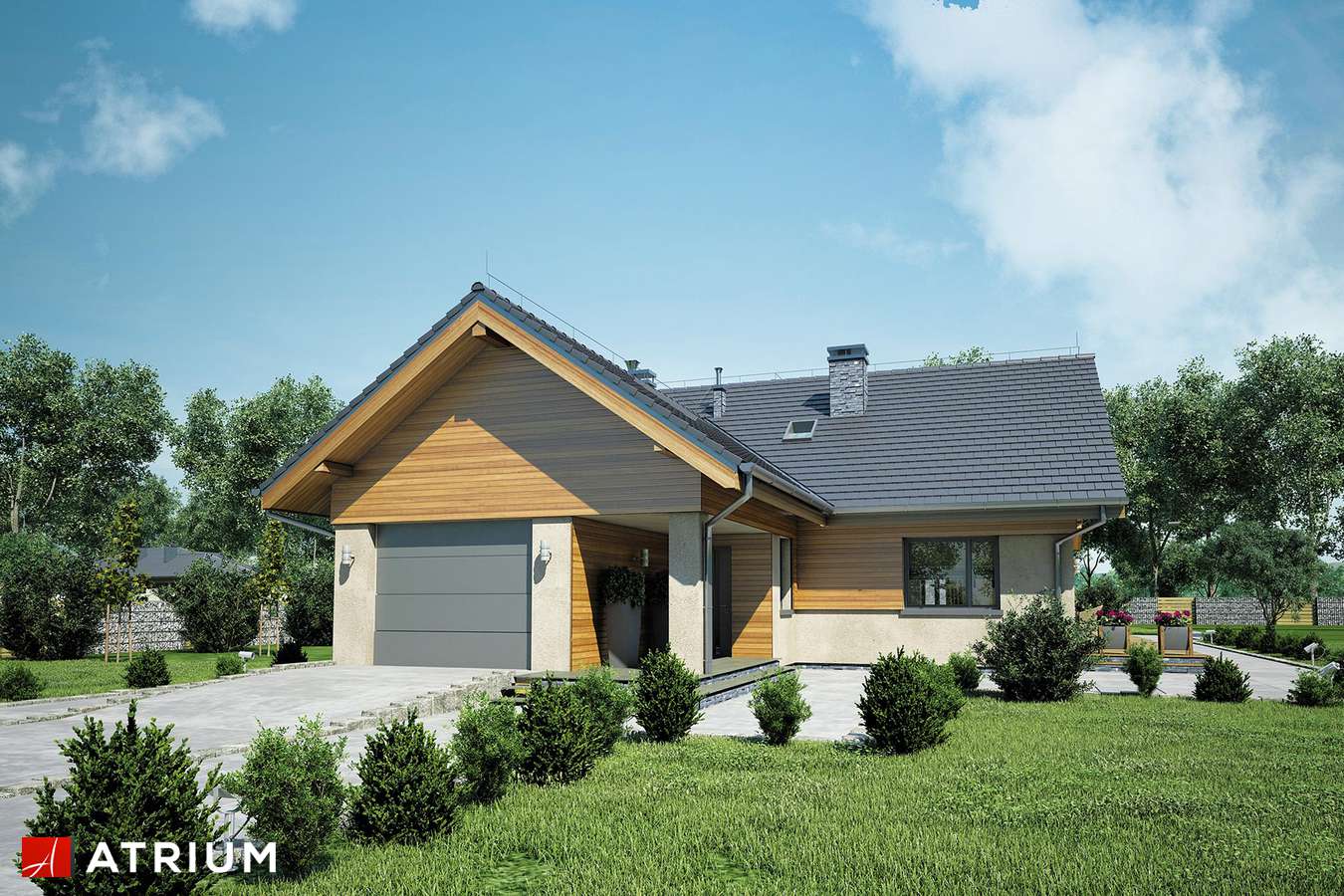 budowa domu Oxford V (odbicie lustrzane) - New-House