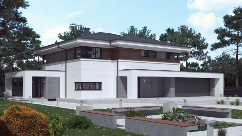 Budowa domu uA140 (odbicie lustrzane) z New-House