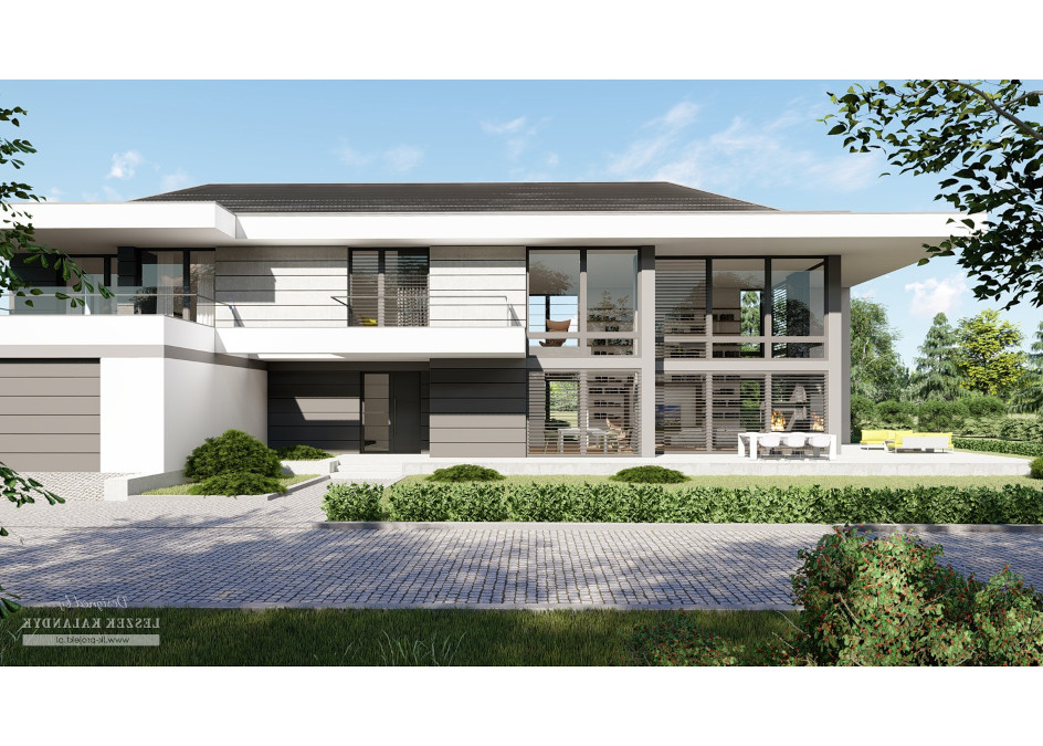 Budowa domu LK&1532 (odbicie lustrzane) z New-House