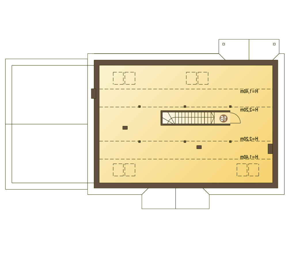 Derkacz z garażem 2-st. [A1] (odbicie lustrzane) - miniatura 9
