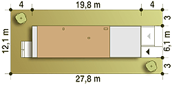 Long II z garażem 1-st. [A] (odbicie lustrzane) - miniatura 10