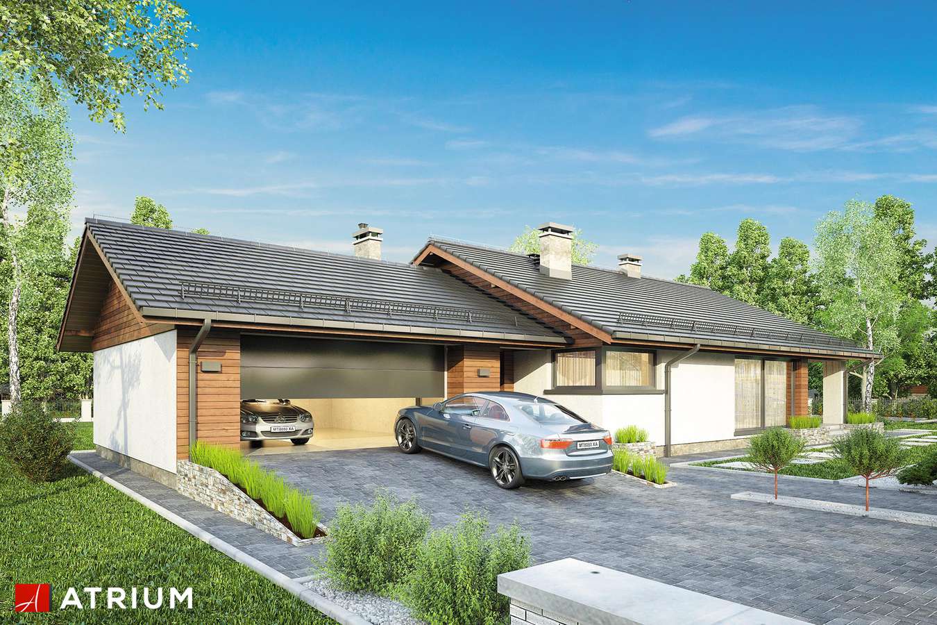 budowa domu Kos V odbicie lustrzane - New-House