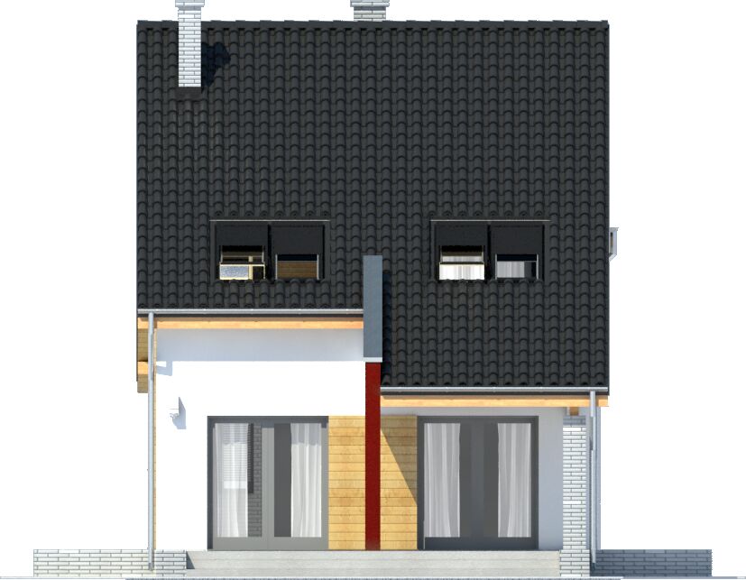 Bazyli z garażem 1-st. [A] (odbicie lustrzane) - miniatura 4