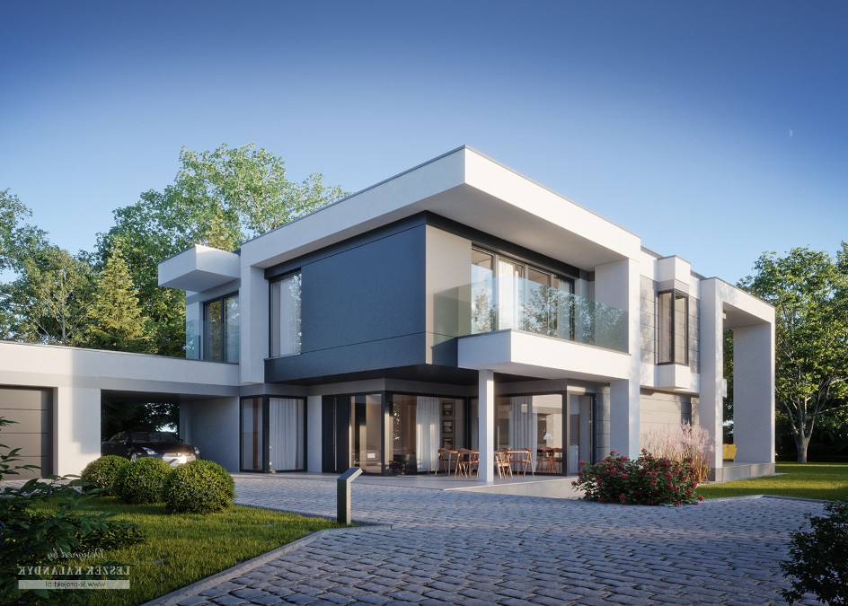Budowa domu LK&1557 (odbicie lustrzane) z New-House