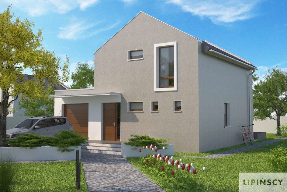 Budowa domu Rugby IV DCP290b (odbicie lustrzane) z New-House