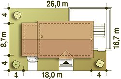 Piotr II z garażem 1-st. [A] (odbicie lustrzane) - miniatura 9