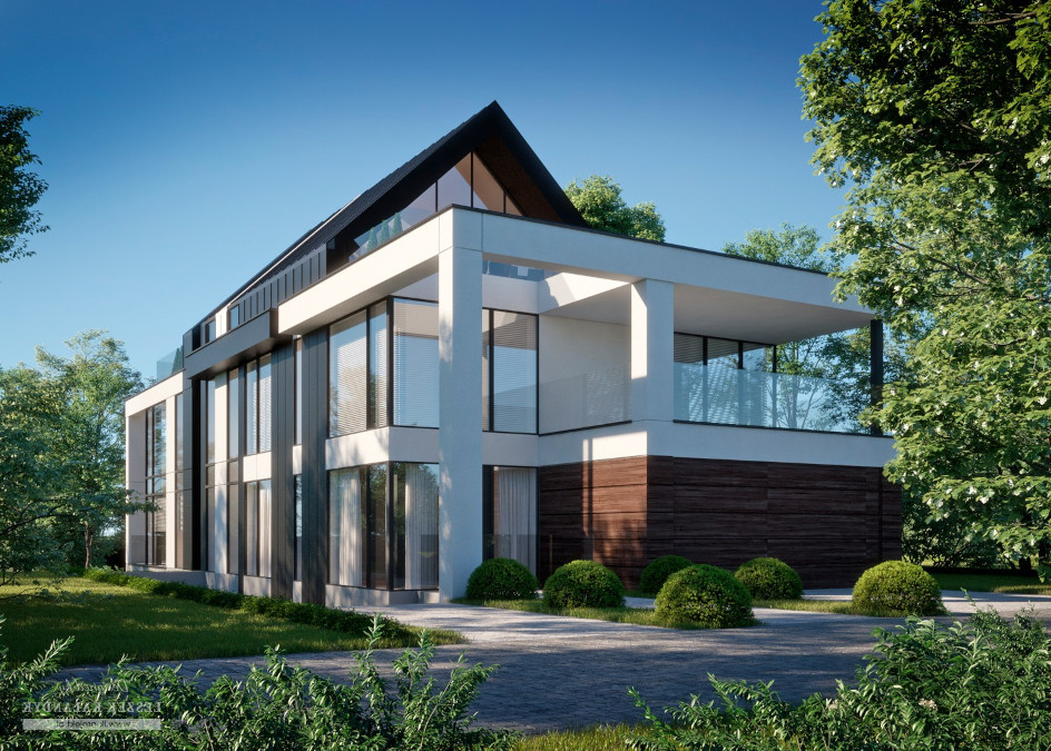 Budowa domu LK&1635 (odbicie lustrzane) z New-House