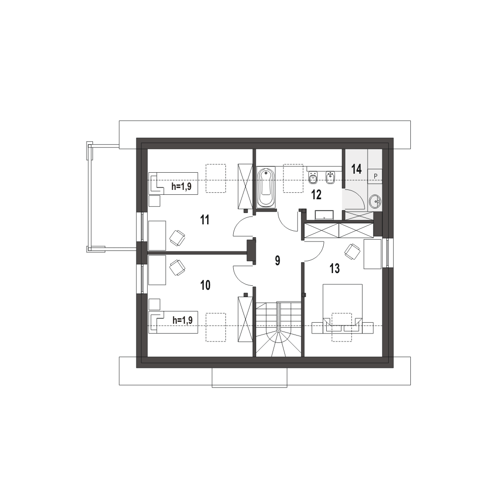 Monika z garażem 1-st. [A] - miniatura 9