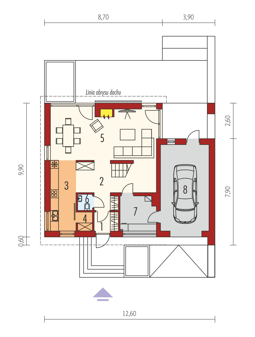 E14 G1 ECONOMIC (odbicie lustrzane) - miniatura 5
