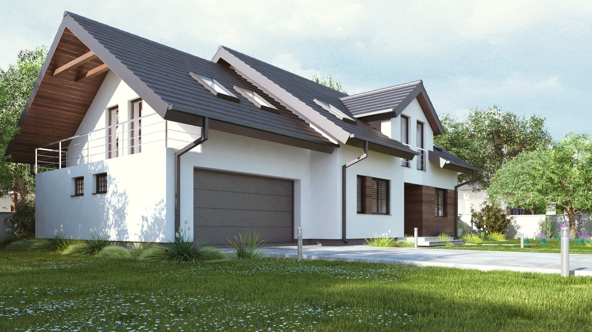 budowa domu uA15v1 (Odbicie lustrzane) - New-House