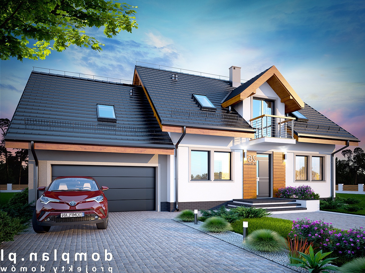 budowa domu KARMELITA BIS 2M (Odbicie lustrzane) - New-House
