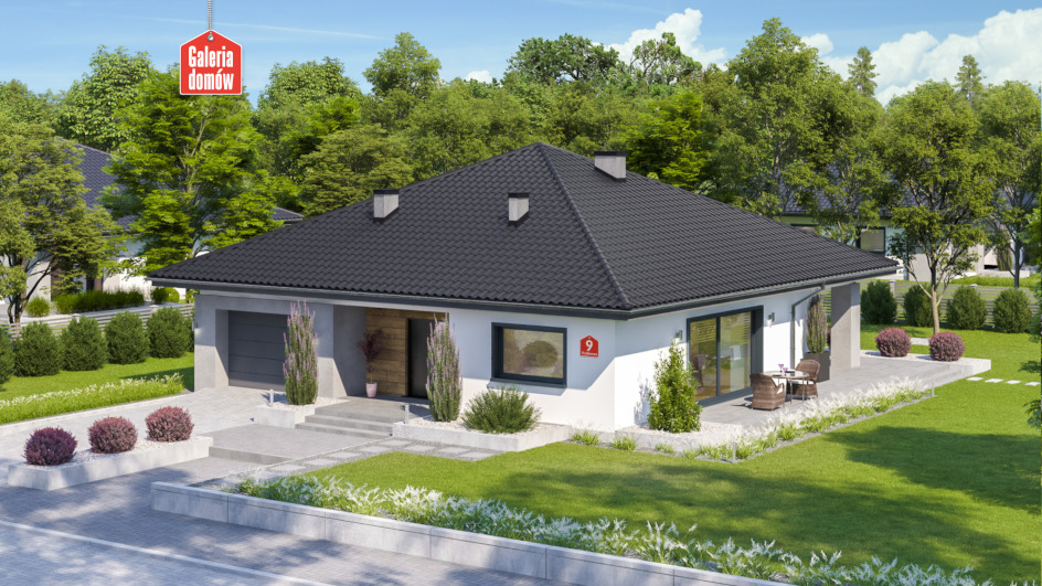 Budowa domu Dom przy Rubinowej 9 (odbicie lustrzane) z New-House