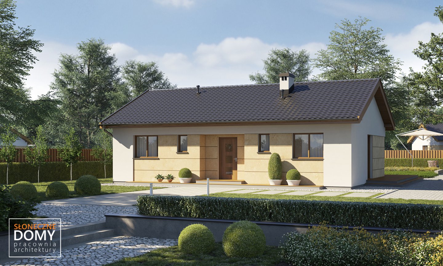budowa domu - Okinawa A (odbicie lustrzane) - New-House