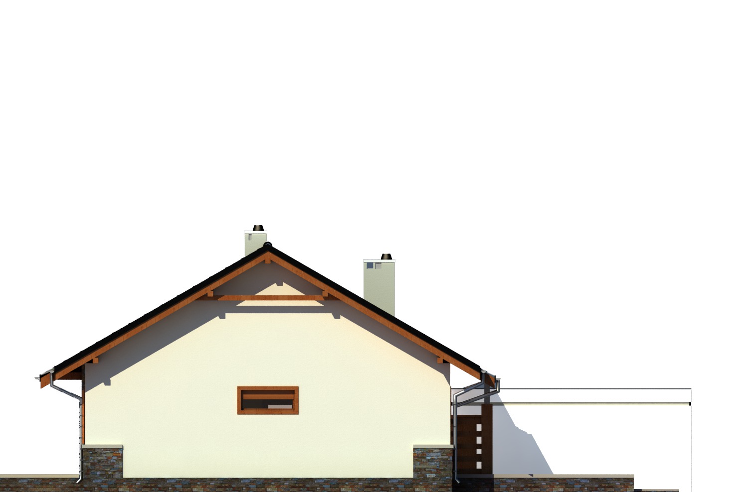 Gąska II z garażem 1-st. [A] (odbicie lustrzane) - miniatura 5