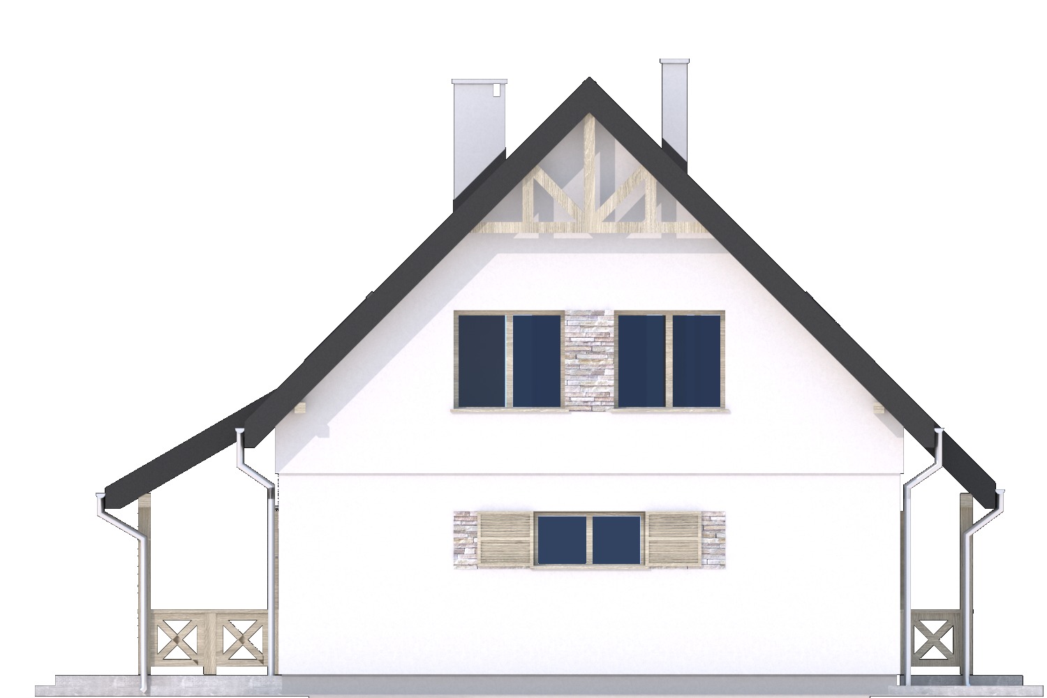 Iga styl z garażem 1-st. [A] (odbicie lustrzane) - miniatura 10