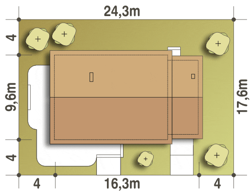 Lucynka z garażem 1-st. [A] (odbicie lustrzane) - miniatura 9
